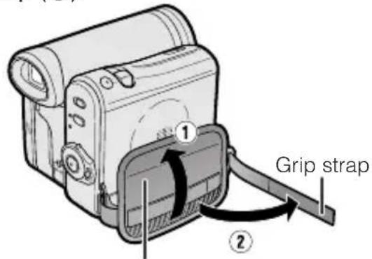 SHARP VL-Z5E - Adjusting the Hand Strap - 1
