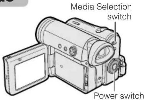 SHARP VL-Z5E - Selecting the Camcorder Mode - 1