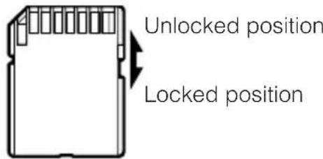 SHARP VL-Z5E - About the write-protect switch - 1