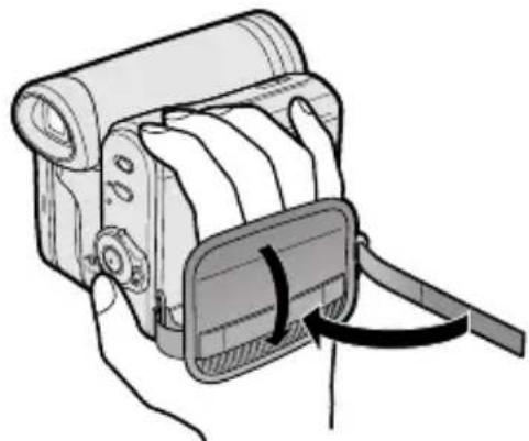 SHARP VL-Z5E - Adjusting the Hand Strap - 3
