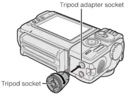SHARP VL-NZ100U - Attaching the Supplied Tripod Adapter - 1