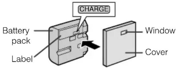 SHARP VL-AH150U - How to use the battery pack cover - 1