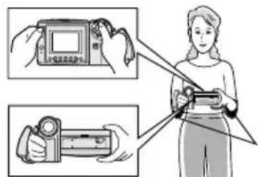 SHARP VL-AH150U - Holding the VIEWCAM - 1