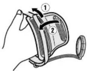 SHARP VL-AH150U - Using the Hand Strap and the Lens Cap - 2