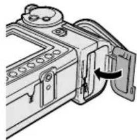 SHARP VL-AH150U - Inserción de la batería - 4