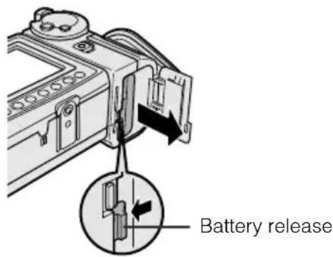 SHARP VL-AH150U - Removing the Battery Pack - 1