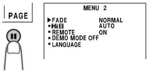 SHARP VL-AH150U - Selecting Fade Mode - 1