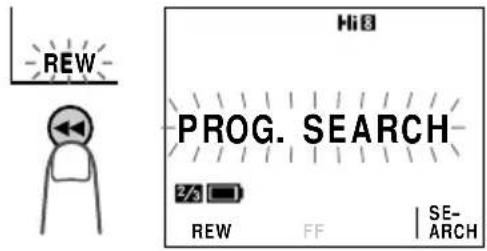 SHARP VL-AH150U - Press the REW (◀◀) (or FF [▶▶]) button. - 1