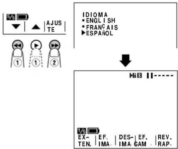 SHARP VL-AH150U - Changing the Language - 2