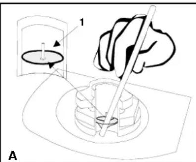 ZODIAC Cadet 260 Aero - SEMI-RECESSED OR "EASY PUSH" VALVE (B): - 1