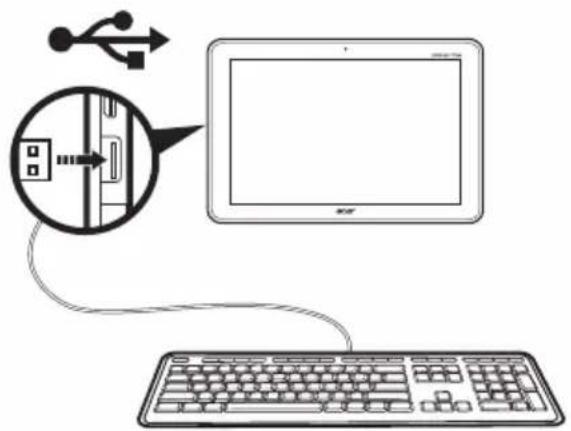 ACER Iconia Tab A211 - Connector un périphérique USB à votre tablette - 1