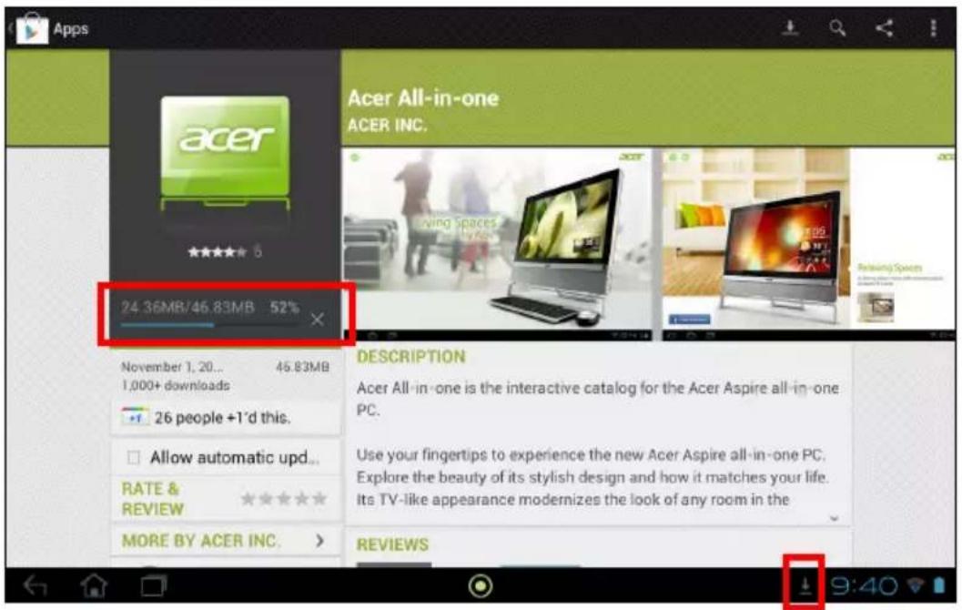 ACER Iconia Tab A211 - Google Play - 2