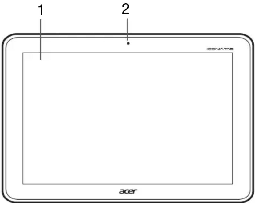 ACER Iconia Tab A211 - Vue arrière - 1