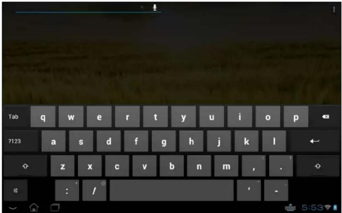 ACER Iconia Tab A211 - Le clavier de l'écran - 1