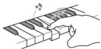 CASIO CDP-130 - Changement de la sensibilité de la réponse au toucher du clavier (Sensibilité au toucher) - 2