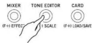 MIXER (TONE EDITOR) (F+) EFFECT SCALE CARD (F+) LOAD/SAVE