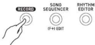 CASIO CTK-6250 - Appuyez sur le bouton C-2 (RECORD). - 1