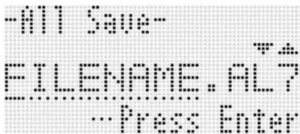 -ALL Save- EILENAME: A1? -Press Enter