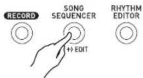 CASIO CTK-6250 - Appuyez sur le bouton C-3 (SONG SEQUENCER) pour accéder au mode séquenceur musical. - 1