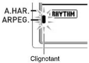 A.HAR. ARPEG. RHYTHM Clignotant