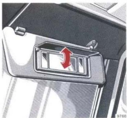 Mercedes-Benz 230 E (1988) - Sun Visors - 1