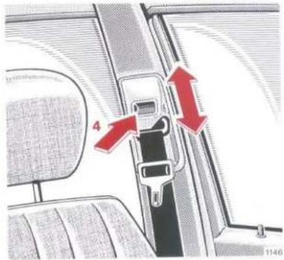 Mercedes-Benz 230 E (1988) - Fastening Seat Belts - 1
