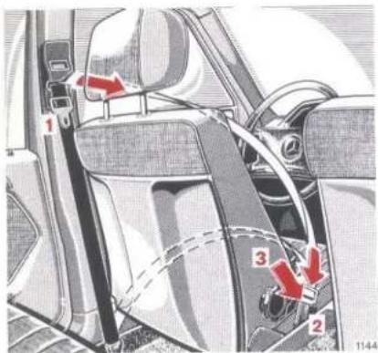 Mercedes-Benz 300 CE (1988) - Seat Belt Warning Lamp - 1