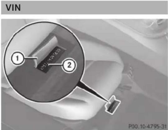 Mercedes-Benz SLS AMG Roadster (2014) - Identification plates - 4