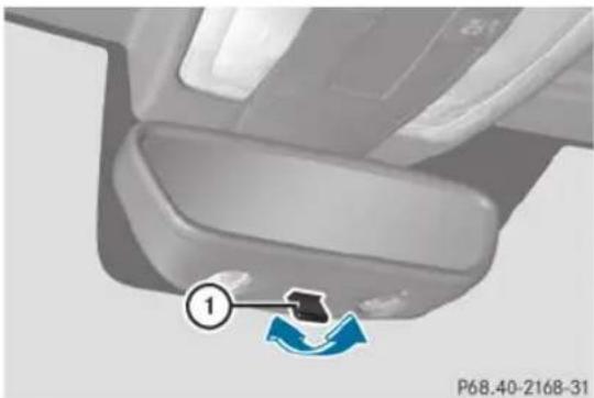 Mercedes-Benz SLS AMG Roadster (2014) - Rear-view mirror - 1