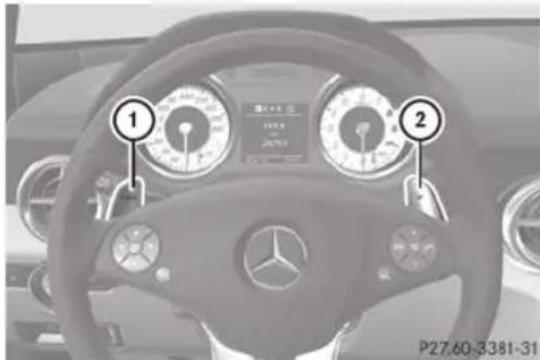 Mercedes-Benz SLS AMG Roadster (2014) - Double-clutch function - 1
