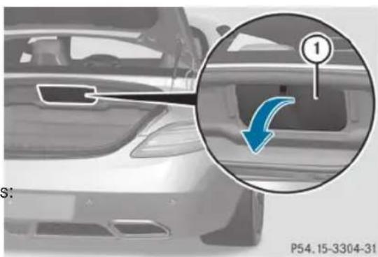 Mercedes-Benz SLS AMG Roadster (2014) - Before changing a fuse - 1