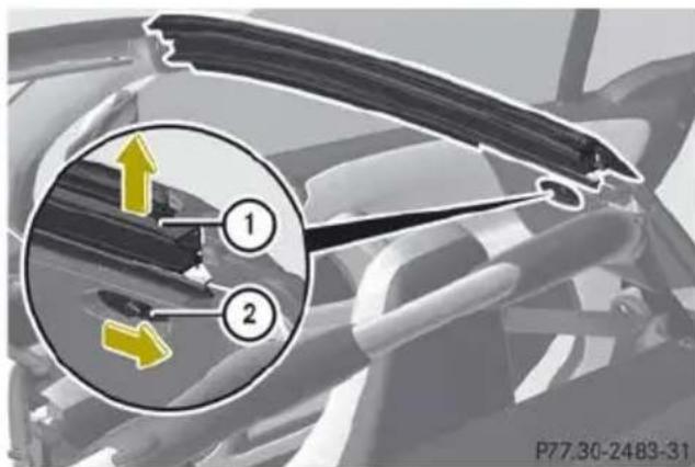 SMART Fortwo electric drive (2014) - Dépose des traverses de toit - 2