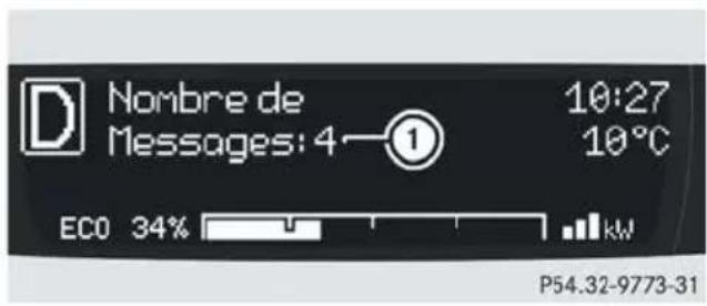 SMART Fortwo electric drive (2014) - Menu Messages - 1