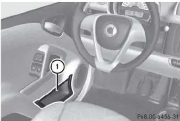 SMART Fortwo electric drive (2014) - Bac de rangement dans les portes - 1