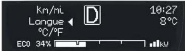 SMART Fortwo electric drive (2014) - Menu Réglages - 1