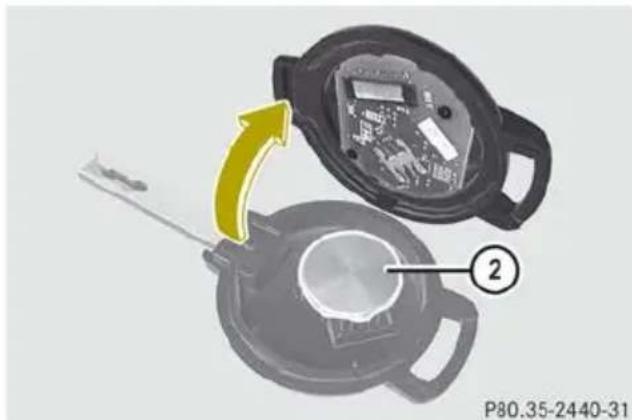 SMART Fortwo electric drive (2014) - Remplacement de la pile de la clé - 2