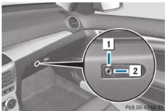Mercedes-Benz C-Class Coupe (2012) - Boîte à gants - 2