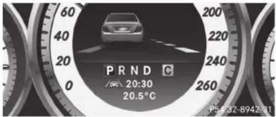 Mercedes-Benz C-Class Coupe (2012) - Application du freinage correctif - 1