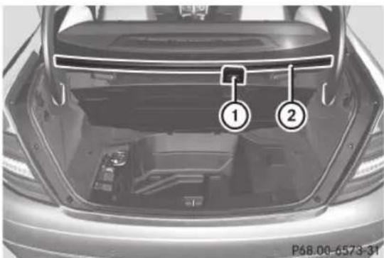 Mercedes-Benz C-Class Coupe (2012) - Bac de rangement sous le plancher du coffre - 2