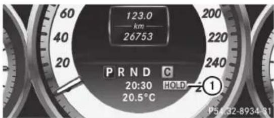 Mercedes-Benz C-Class Coupe (2012) - Activation de la fonction HOLD - 1