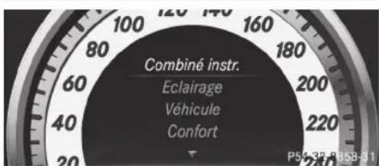 Mercedes-Benz C-Class Coupe (2012) - Menu réglages - 1