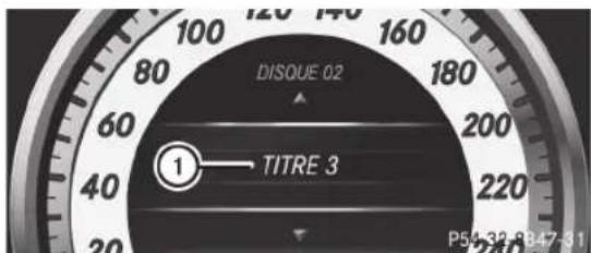 Mercedes-Benz C-Class Coupe (2012) - Fonctionnement du lecteur audio ou du médium audio - 1