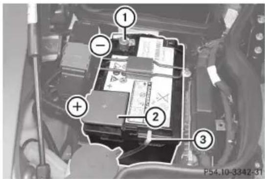 Mercedes-Benz SLS AMG Coupe (2012) - Placement de la batterie - 1