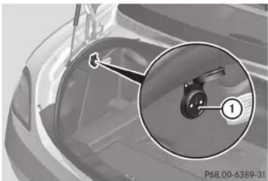 Mercedes-Benz SLS AMG Coupe (2012) - Prise de chargeur d'entretien - 1