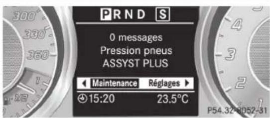 Mercedes-Benz SLS AMG Coupe (2012) - Menu Maintenance - 1