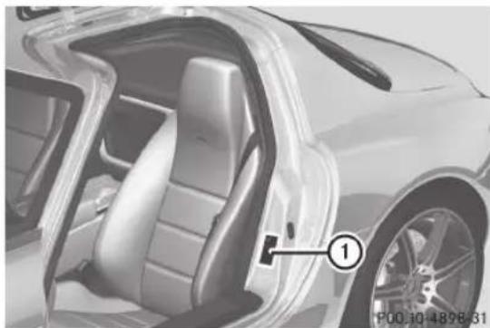 Mercedes-Benz SLS AMG Coupe (2012) - Plaques d'identification - 1