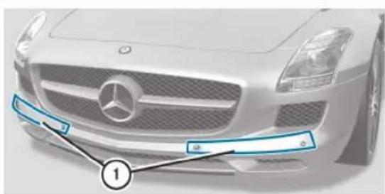Mercedes-Benz SLS AMG Coupe (2012) - Nettoyage des capteurs - 1
