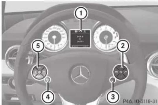 Mercedes-Benz SLS AMG Coupe (2012) - Fonctionnement de l'ordinateur de bord - 1