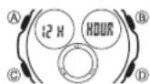 CASIO Baby-G BGA-110-1B2 - To select 12-hour or 24-hour timekeeping - 1