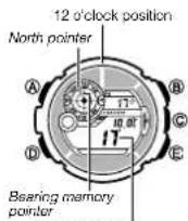 CASIO G-Shock G9300-1 Mudman - To determine the direction angle to an objective on a map and head in that direction - 2